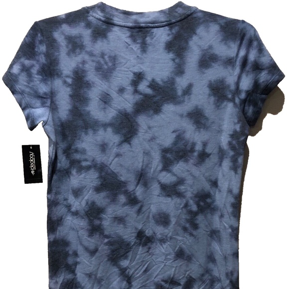 (NWT) Ideology Women's Blue Tie Dye V-Neck Short Sleeve Tunic Top Size S - Picture 8 of 12